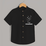 Virgo Star Sign Constellation shirt - BLACK - 0 - 6 Months Old (Chest 23")