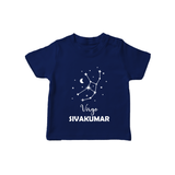 Virgo Star Sign Constellation T shirt  - NAVY BLUE - 0-5 Months Old (Chest 17")