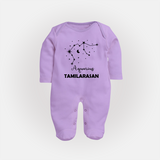 Aquarius Zodiac Constellation Fullbody Suit - LILAC - New Born (Chest 7.5")