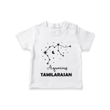 Aquarius Zodiac Constellation  T shirt  - WHITE - 0-5 Months Old (Chest 17")