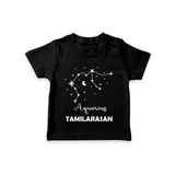 Aquarius Zodiac Constellation  T shirt  - BLACK - 0-5 Months Old (Chest 17")