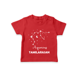 Aquarius Zodiac Constellation  T shirt  - RED - 0-5 Months Old (Chest 17")