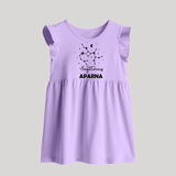 Sagittarius Constellation Baby Frock - LILAC - 0 - 3 Months Old (Chest 17")