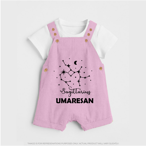 Sagittarius Constellation Dungaree - BABY PINK - 0 - 5 Months Old (Chest 18")