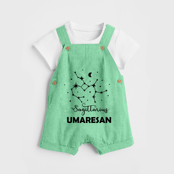 Sagittarius Constellation Dungaree - GREEN - 0 - 5 Months Old (Chest 18")