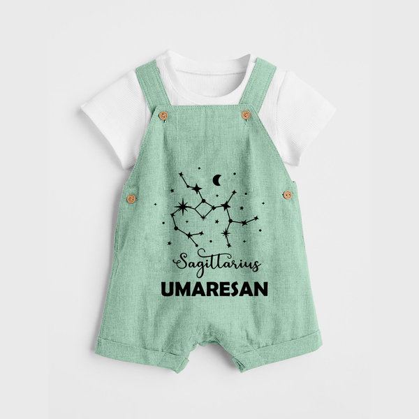 Sagittarius Constellation Dungaree - MINT GREEN - 0 - 5 Months Old (Chest 18")