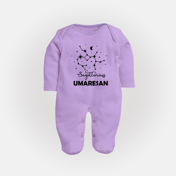 Sagittarius ConstellationFullbody Suit - LILAC - New Born (Chest 7.5")