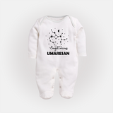 Sagittarius ConstellationFullbody Suit - WHITE - New Born (Chest 7.5")