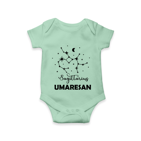 Sagittarius Constellation Romper - MINT GREEN - New Born (Chest 14")