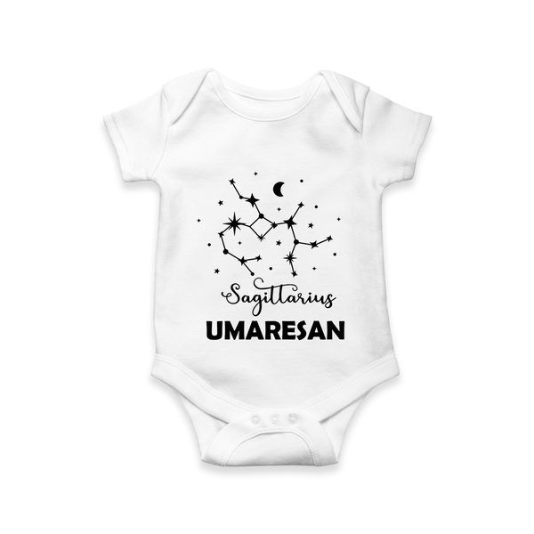 Sagittarius Constellation Romper - WHITE - New Born (Chest 14")