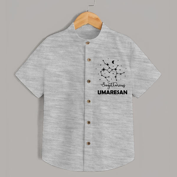Sagittarius Constellation shirt - GREY - 0 - 6 Months Old (Chest 23")