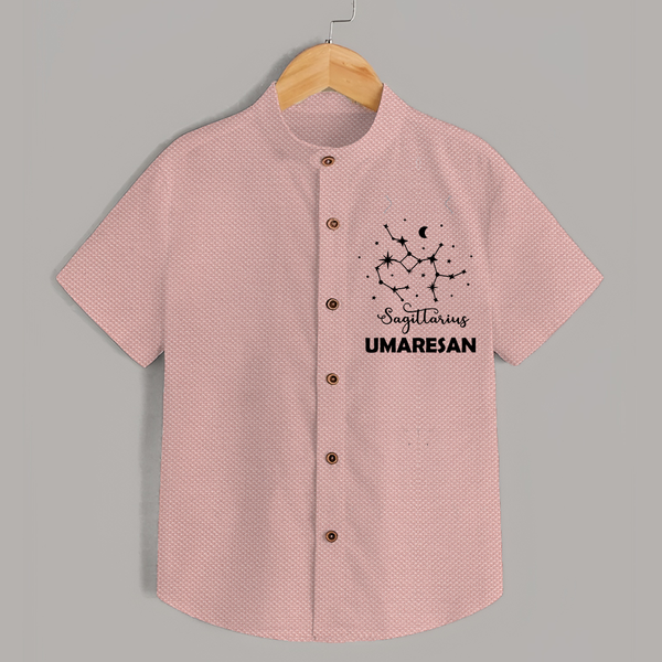 Sagittarius Constellation shirt - PEACH - 0 - 6 Months Old (Chest 23")