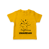 Sagittarius Constellation T shirt  - CHROME YELLOW - 0-5 Months Old (Chest 17")
