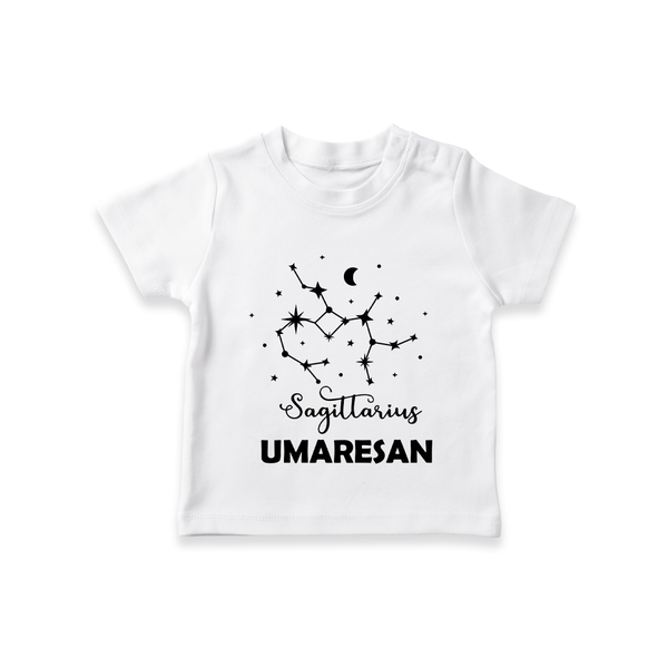 Sagittarius Constellation T shirt  - WHITE - 0-5 Months Old (Chest 17")