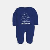 Sagittarius ConstellationFullbody Suit - NAVY BLUE - New Born (Chest 7.5")