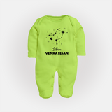 Libra Star SignFullbody Suit - LIME GREEN - New Born (Chest 7.5")