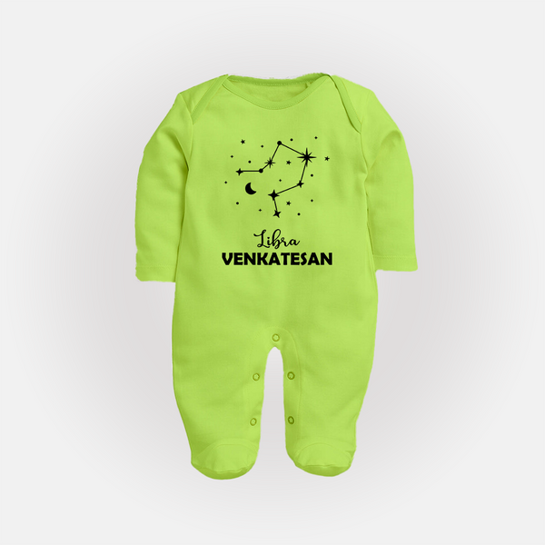 Libra Star SignFullbody Suit - LIME GREEN - New Born (Chest 7.5")
