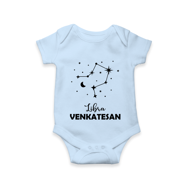 Libra Star Sign Romper - BABY BLUE - New Born (Chest 14")