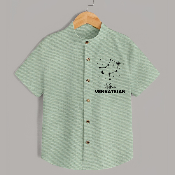 Libra Star Sign shirt - MINT GREEN - 0 - 6 Months Old (Chest 23")