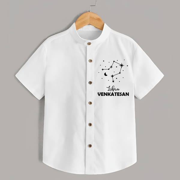 Libra Star Sign shirt - WHITE - 0 - 6 Months Old (Chest 23")