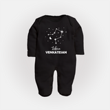 Libra Star SignFullbody Suit - BLACK - New Born (Chest 7.5")