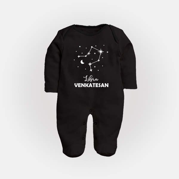 Libra Star SignFullbody Suit - BLACK - New Born (Chest 7.5")