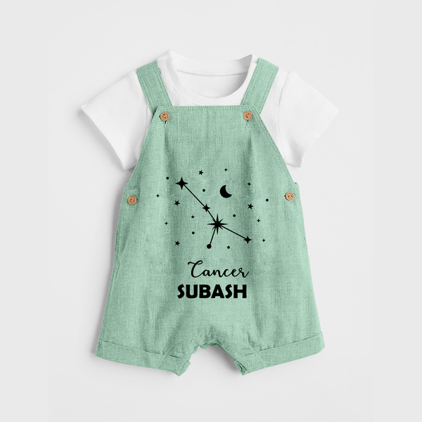 CancerStar Sign Constellation Dungaree - MINT GREEN - 0 - 5 Months Old (Chest 18")
