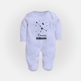 CancerStar Sign ConstellationFullbody Suit - BABY BLUE - New Born (Chest 7.5")