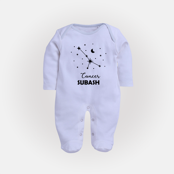 CancerStar Sign ConstellationFullbody Suit - BABY BLUE - New Born (Chest 7.5")
