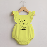 CancerStar Sign Constellation Romper Frock - PASTEL YELLOW - 0 - 3 Months Old (Chest 19")