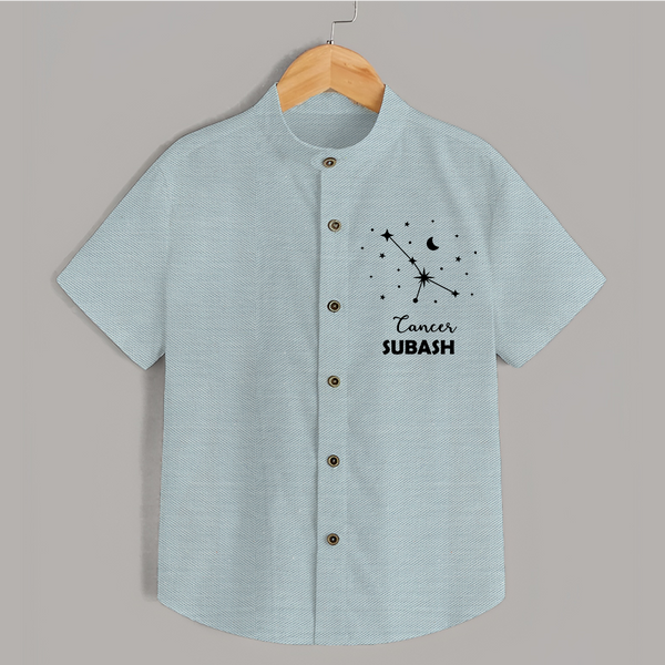 CancerStar Sign Constellation shirt - ARCTIC BLUE - 0 - 6 Months Old (Chest 23")