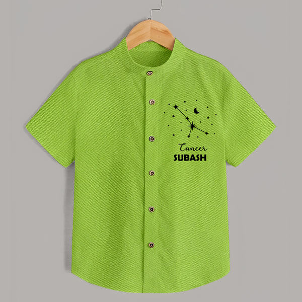 CancerStar Sign Constellation shirt - LIME GREEN - 0 - 6 Months Old (Chest 23")
