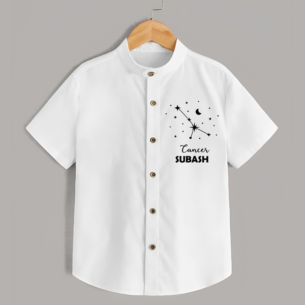 CancerStar Sign Constellation shirt - WHITE - 0 - 6 Months Old (Chest 23")