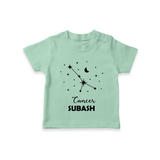 CancerStar Sign Constellation T shirt  - MINT GREEN - 0-5 Months Old (Chest 17")