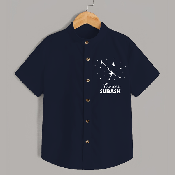 CancerStar Sign Constellation shirt - NAVY BLUE - 0 - 6 Months Old (Chest 23")
