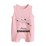 AriesStar Sign Constellation Button Romper - BABY PINK - New Born (Chest 18")