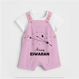 AriesStar Sign Constellation Dungaree - BABY PINK - 0 - 5 Months Old (Chest 18")