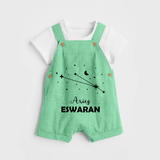 AriesStar Sign Constellation Dungaree - GREEN - 0 - 5 Months Old (Chest 18")