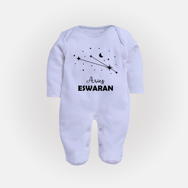 AriesStar Sign ConstellationFullbody Suit - BABY BLUE - New Born (Chest 7.5")