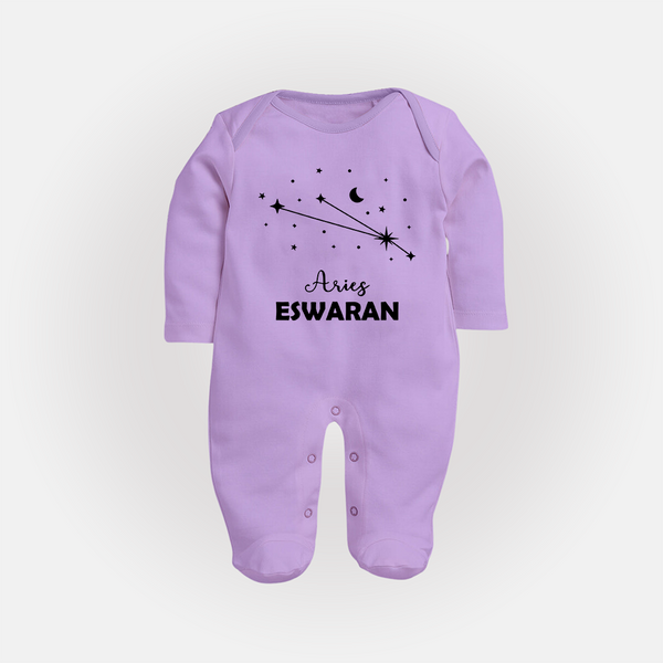 AriesStar Sign ConstellationFullbody Suit - LILAC - New Born (Chest 7.5")