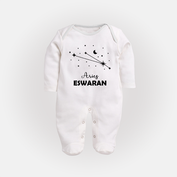 AriesStar Sign ConstellationFullbody Suit - WHITE - New Born (Chest 7.5")