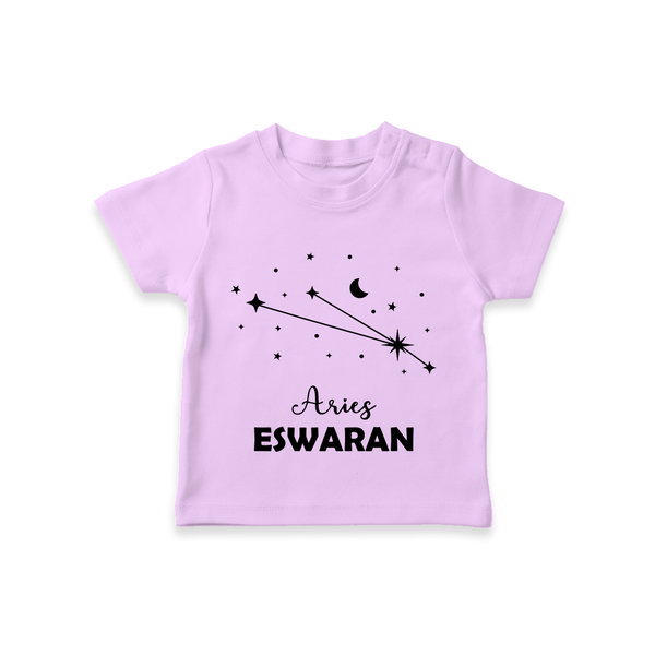 AriesStar Sign Constellation T shirt  - LILAC - 0-5 Months Old (Chest 17")