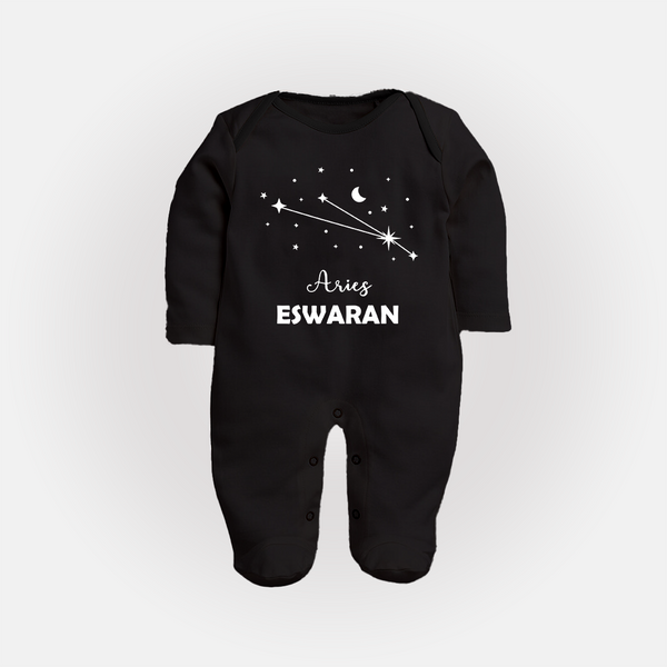AriesStar Sign ConstellationFullbody Suit - BLACK - New Born (Chest 7.5")