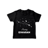 AriesStar Sign Constellation T shirt  - BLACK - 0-5 Months Old (Chest 17")