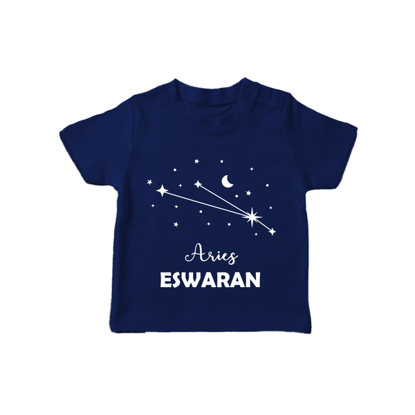 AriesStar Sign Constellation T shirt  - NAVY BLUE - 0-5 Months Old (Chest 17")