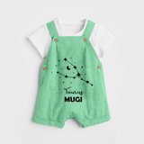 Taurus Zodiac Constellation Dungaree - GREEN - 0 - 5 Months Old (Chest 18")