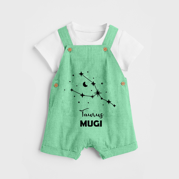 Taurus Zodiac Constellation Dungaree - GREEN - 0 - 5 Months Old (Chest 18")