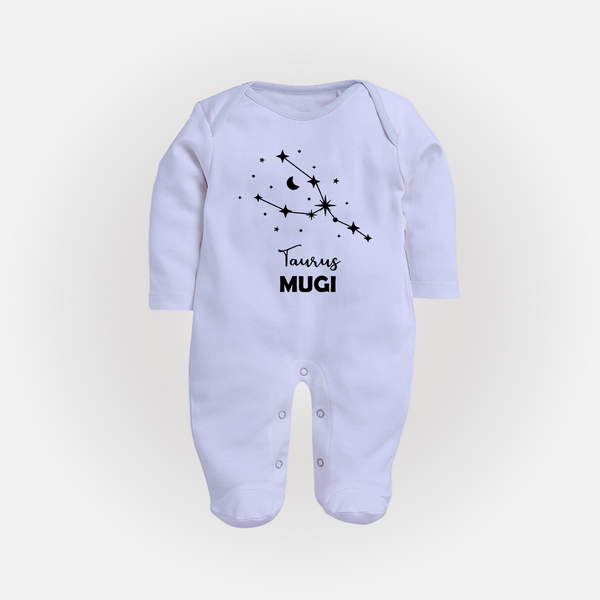 Taurus Zodiac ConstellationFullbody Suit - BABY BLUE - New Born (Chest 7.5")