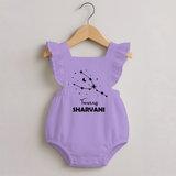 Taurus Zodiac Constellation Romper Frock - LILAC - 0 - 3 Months Old (Chest 19")