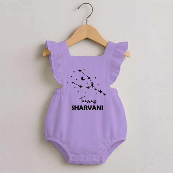 Taurus Zodiac Constellation Romper Frock - LILAC - 0 - 3 Months Old (Chest 19")